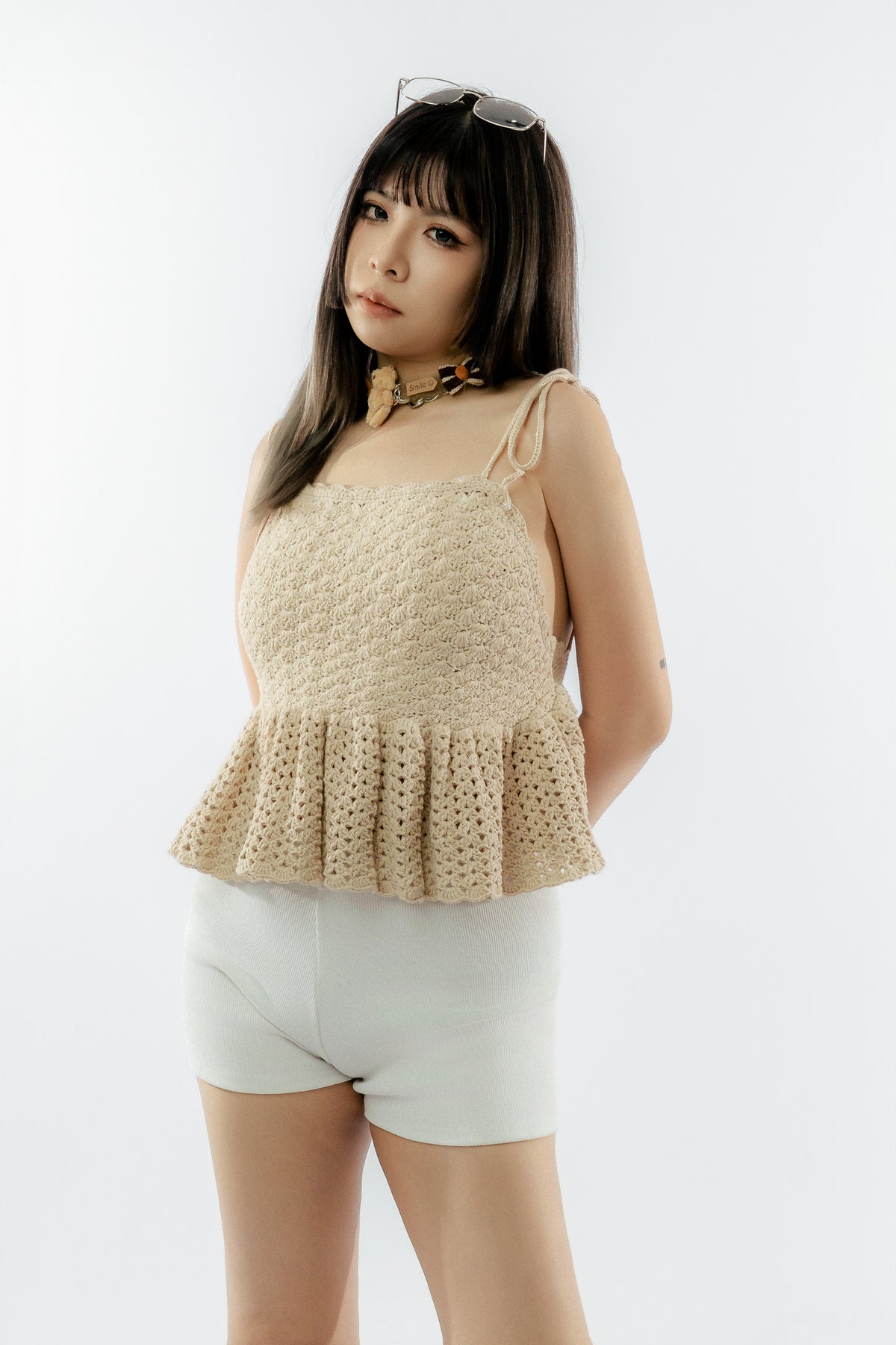Valeria Ruffle Backless Top