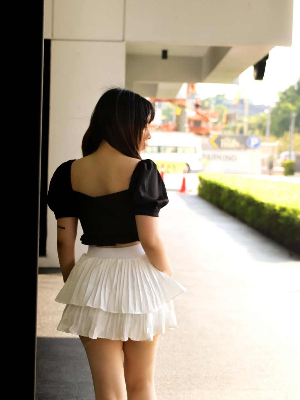 Elise Bubble Sleeve Top