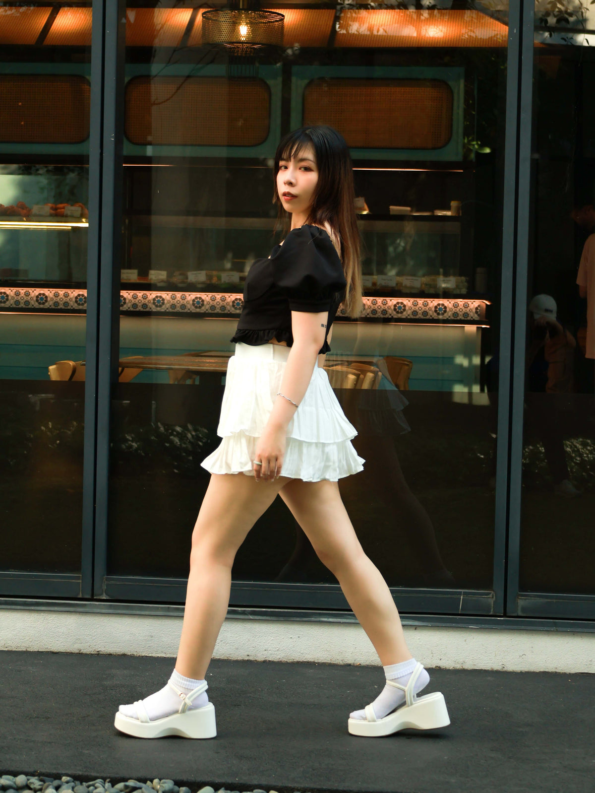 Elise泡泡袖上衣