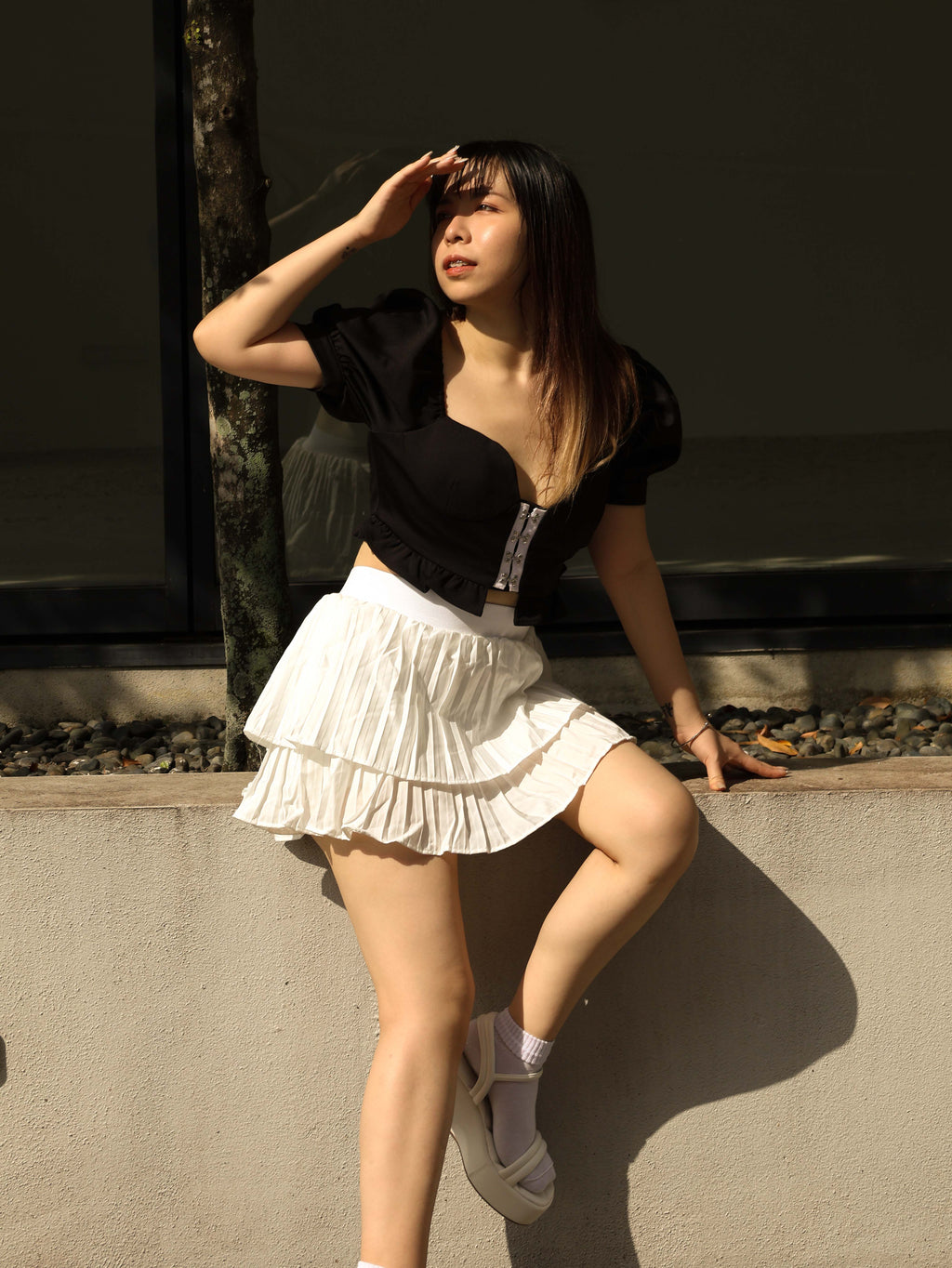 Elise Bubble Sleeve Top