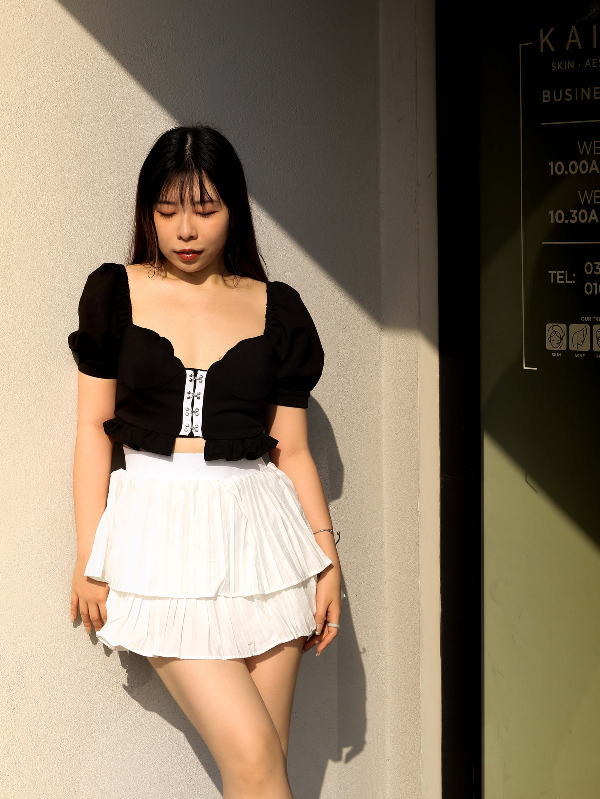 Elise泡泡袖上衣